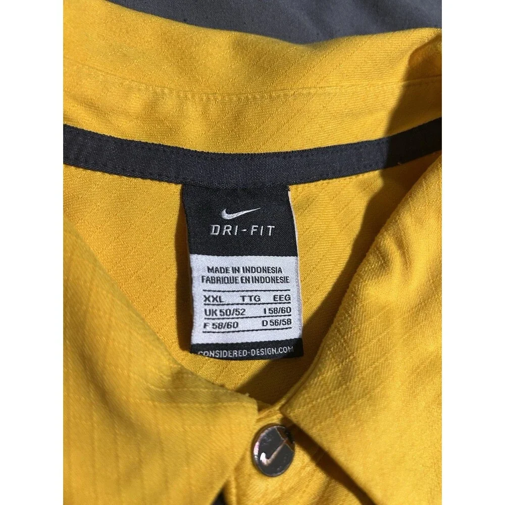 Nike Dri-FIT Iowa Hawkeyes Moisture-Wicking Polo Short Sleeve Yellow XXL